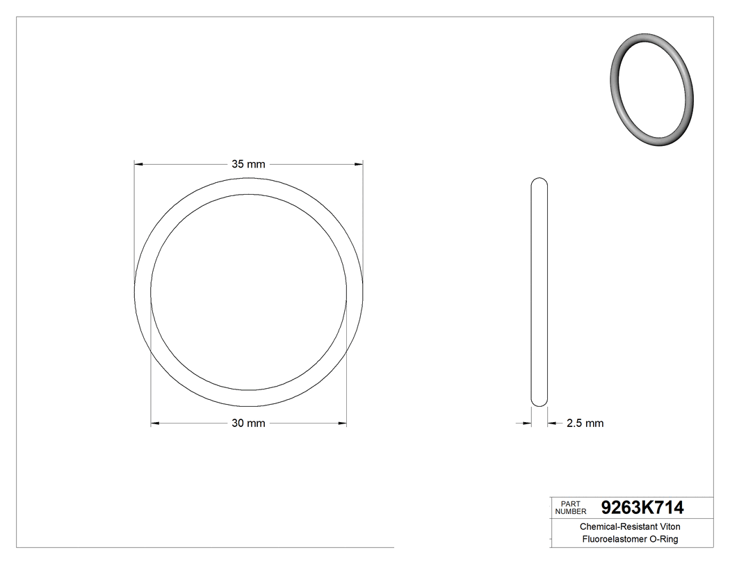 Technical drawing - 9263K714
